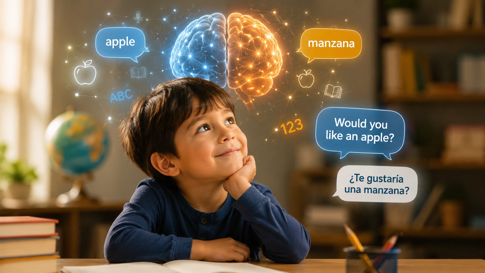 ¿Qué pasa en el cerebro de tu hijo cuando aprende otro idioma?