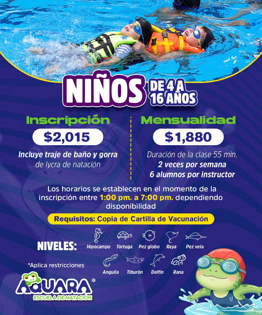 Niños de 4 a 16 años