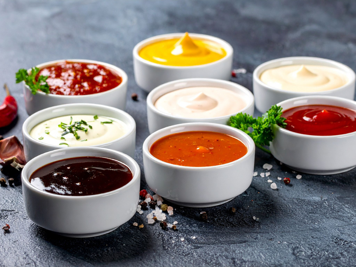 Salsas, aderezos y complementos para asador